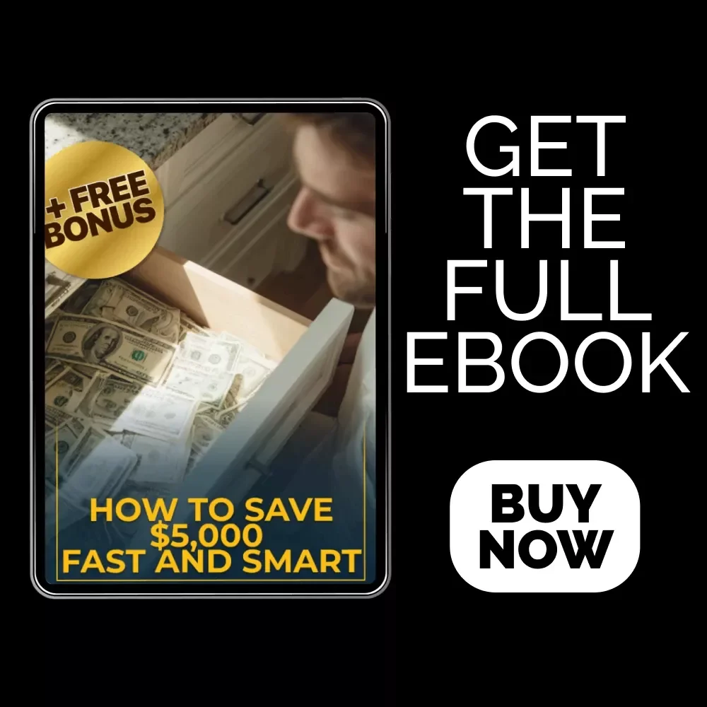 How to Save $5,000 Fast and Smart – Budget Planner eBook, Money-Saving Strategies, how to save 5000 | Digital Download