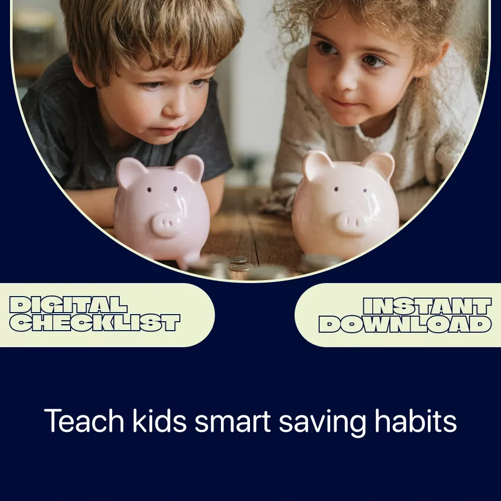 Little Savers’ Smart Money Checklist – Fun Kids Savings Goals Teaching Tips for Parents, Families & Classrooms | Printable Money Habits Guide