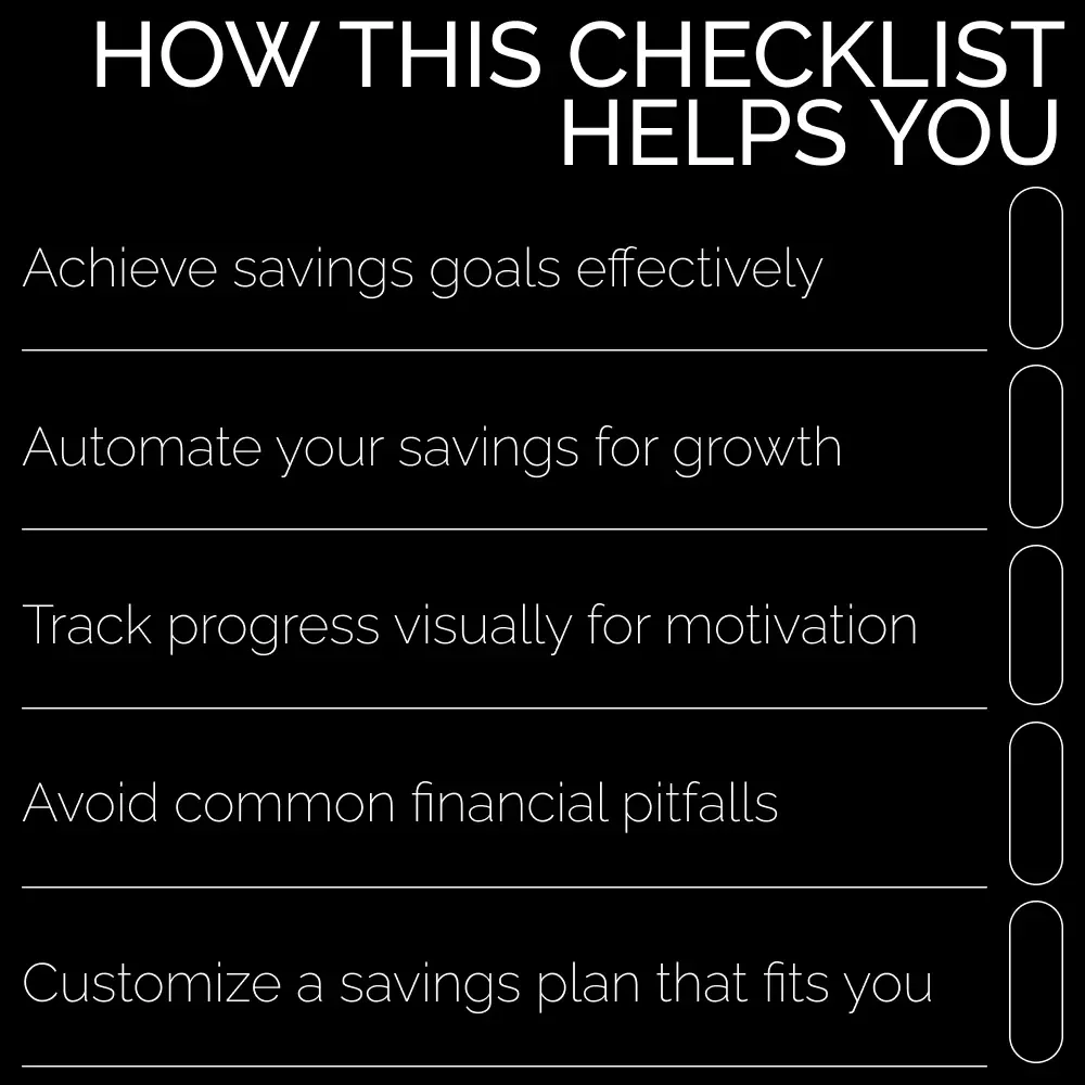 Smart Saver’s Action Checklist – Step-by-Step Guide to Achieve Your Savings Goal
