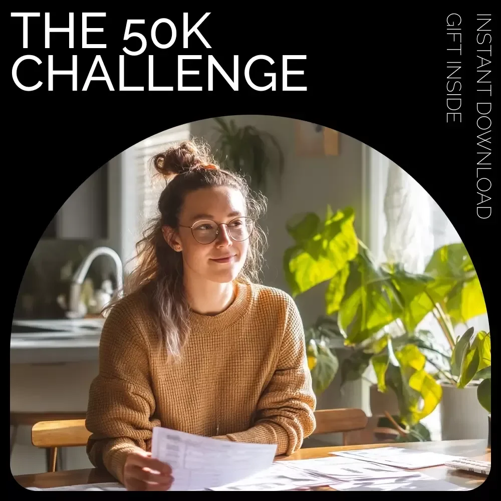 The 50K Challenge: Save $50,000 in 12 Months | Step-by-Step Ebook on How to Save 50K in a Year