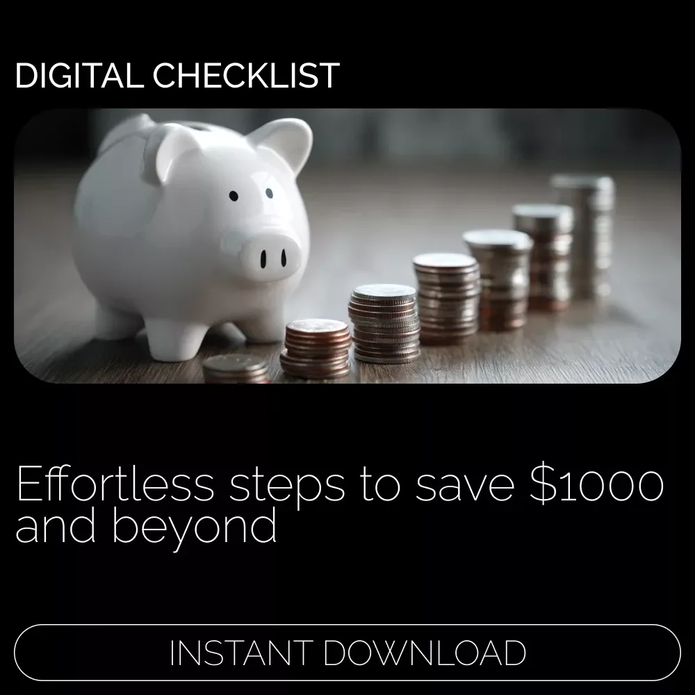 The 1000 Savings Checklist - Achieve Financial Freedom with Simple, Actionable Steps for Big Savings