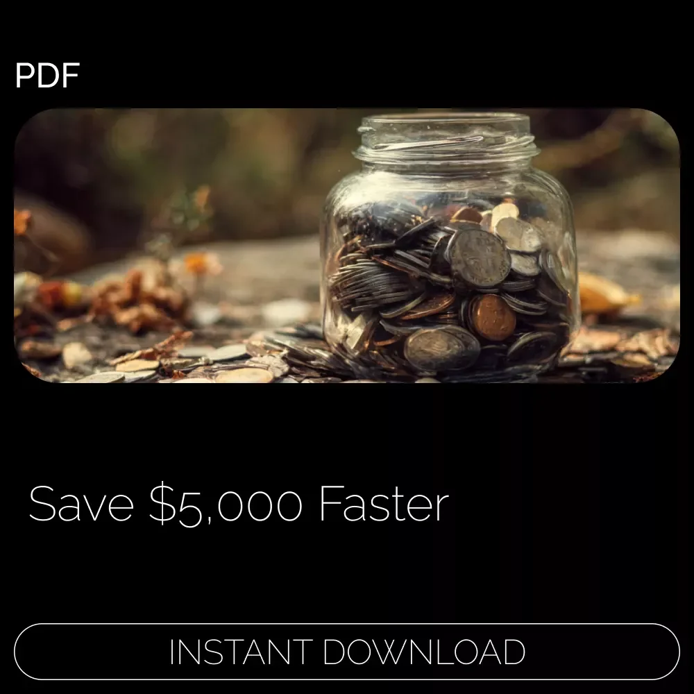 How to Save $5,000 Fast and Smart – Budget Planner eBook, Money-Saving Strategies, how to save 5000 | Digital Download