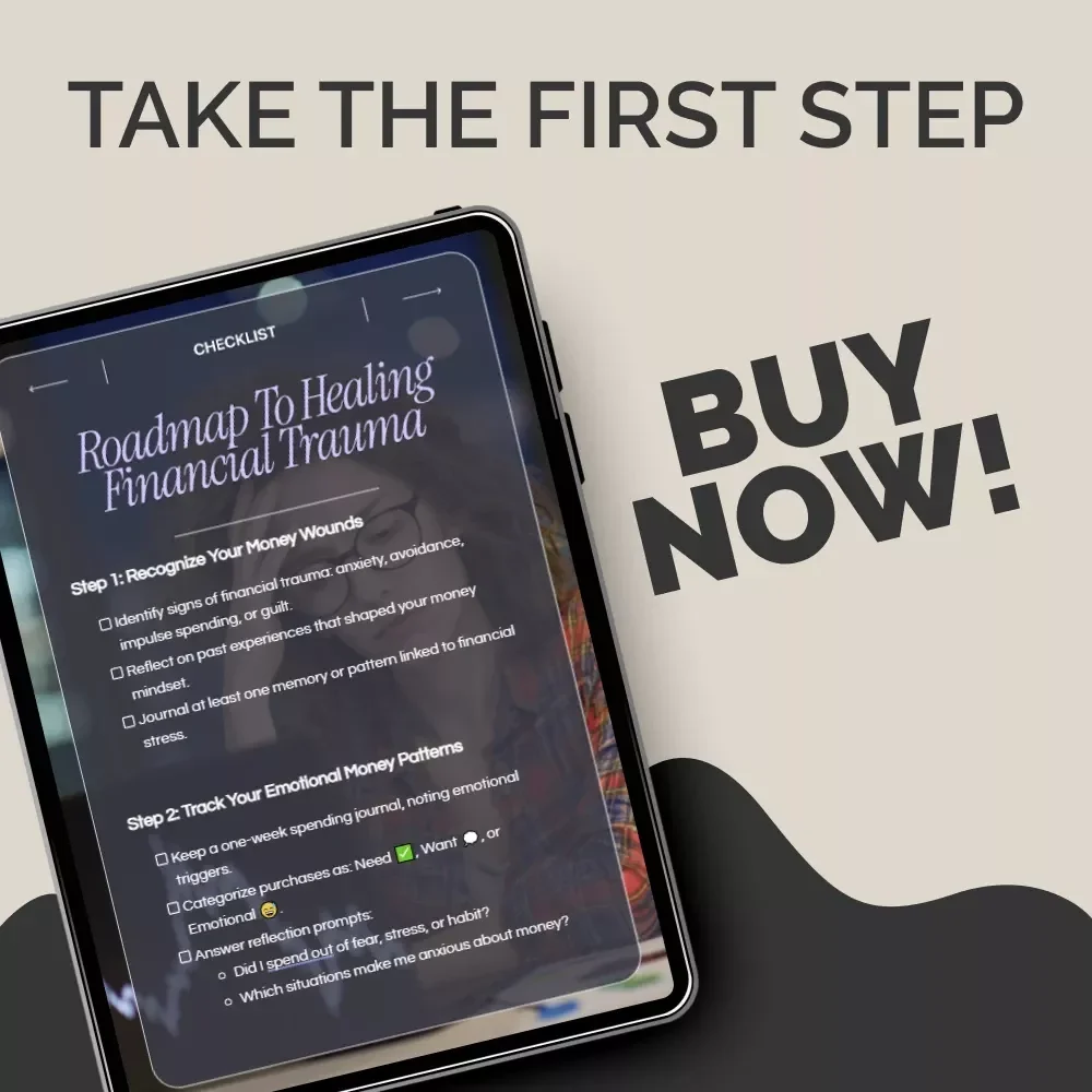 Roadmap to Healing Financial Trauma Checklist – Printable Guide on How to Deal with Financial Trauma, Emotional Spending Recovery Workbook, Money Mindset Reset Planner