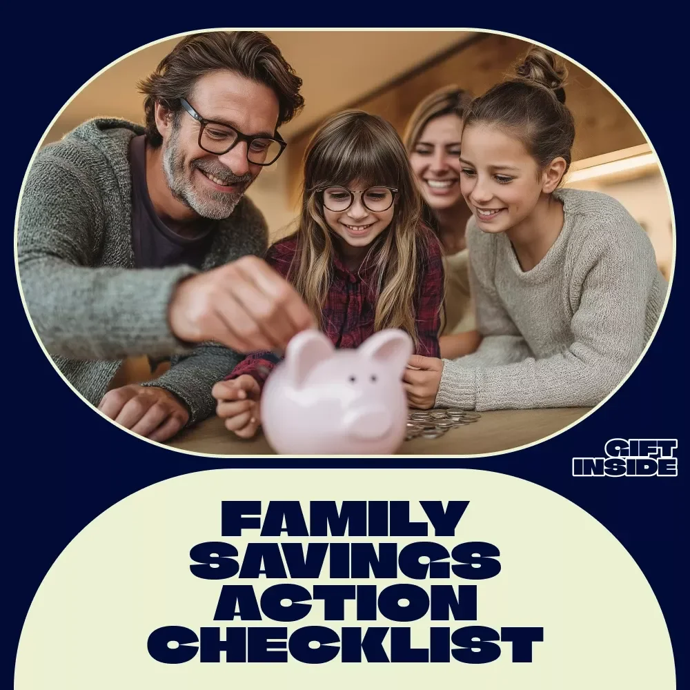 Family Savings Action Checklist: A Practical Guide to Track Family Expenses & Maximize Savings