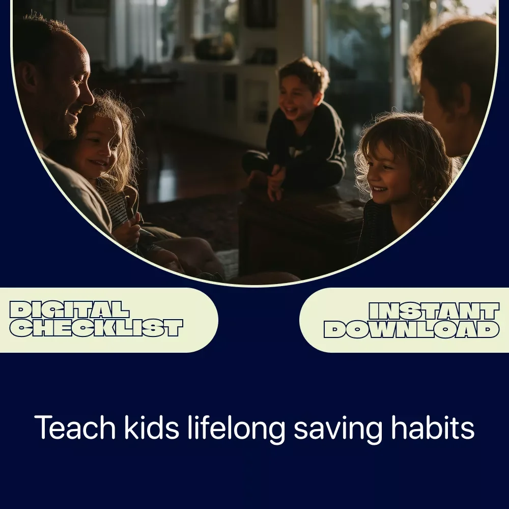 Teaching Kids to Save Checklist – Simple Steps for Parents Learning how to teach kids saving money | Printable Money Habits Guide