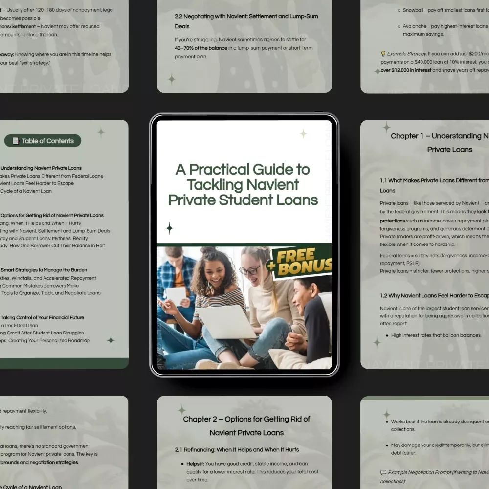 A Practical Guide to Tackling Navient Private Student Loans: Your Step-by-Step Strategy to Get Rid of Navient Private Student Loans
