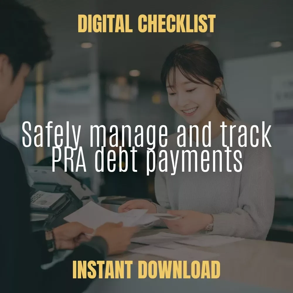 Smart PRA Payment Checklist – Step-by-Step Guide on How to Pay Portfolio Recovery Associates Safely & Correctly | Debt Payment Organizer Digital Download
