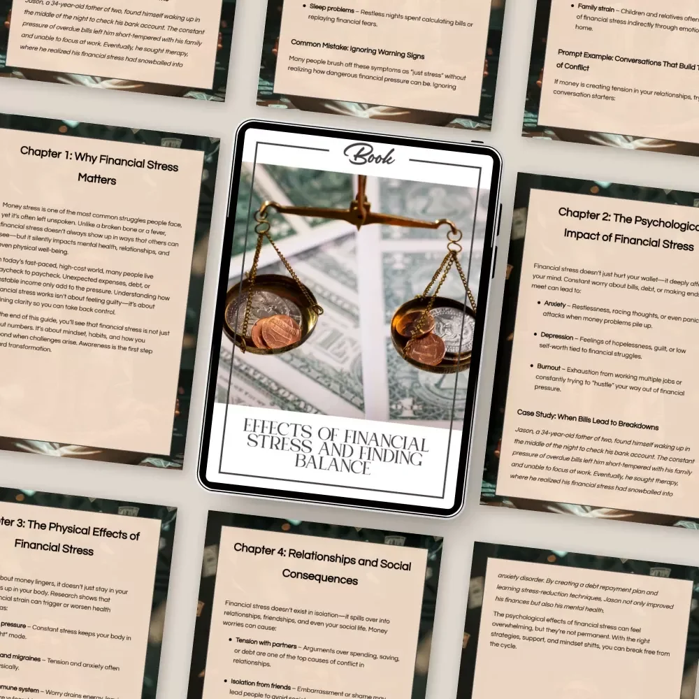 Effects of Financial Stress and Finding Balance | Ebook for Understanding the Effects of Financial Stress, Emotional Impact, and Healthy Coping Tools