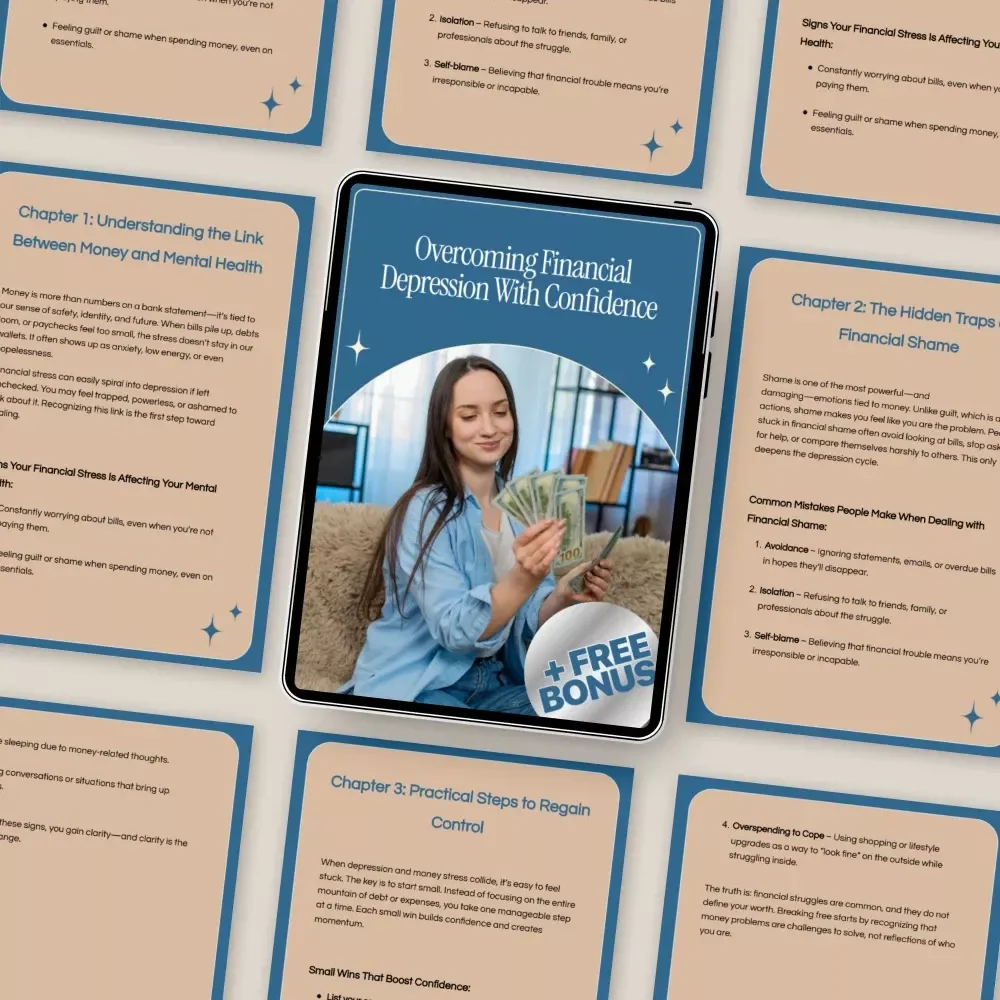 Overcoming Financial Depression with Confidence – Self-Help eBook for Anyone Feeling Overwhelmed or Depressed About Finances | Mindset Reset eBook