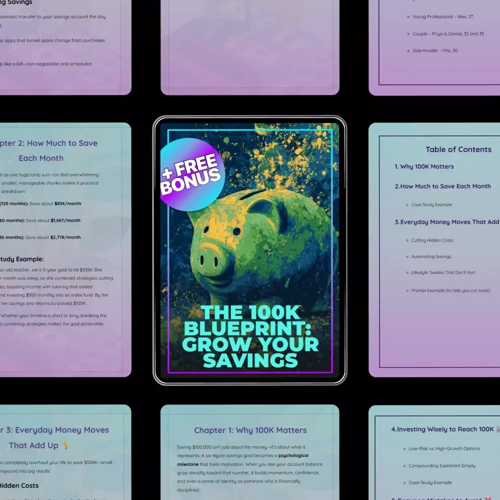 The 100K Blueprint: Grow Your Savings - Digital Guide to Financial Success