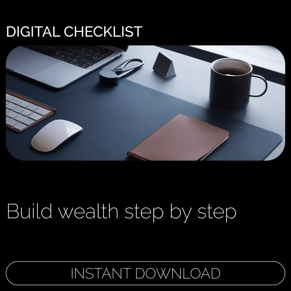 Million-Dollar Savings Checklist – Simple Step-by-Step Plan for How to Save a Million Dollars in 20 Years | Printable Financial Goal Tracker
