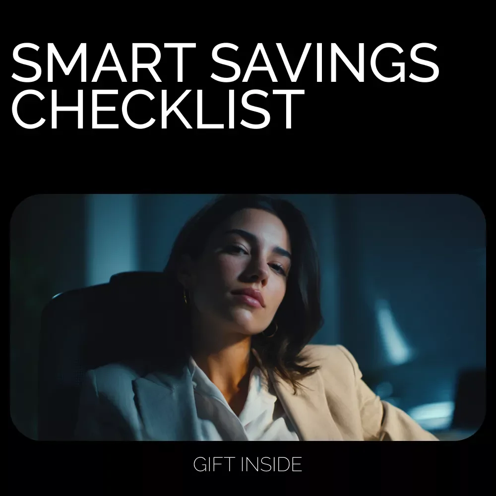 Smart Savings Checklist | Printable Money Checklist | Simple Budget & AI Tools Guide for Anyone Learning How to Save Better