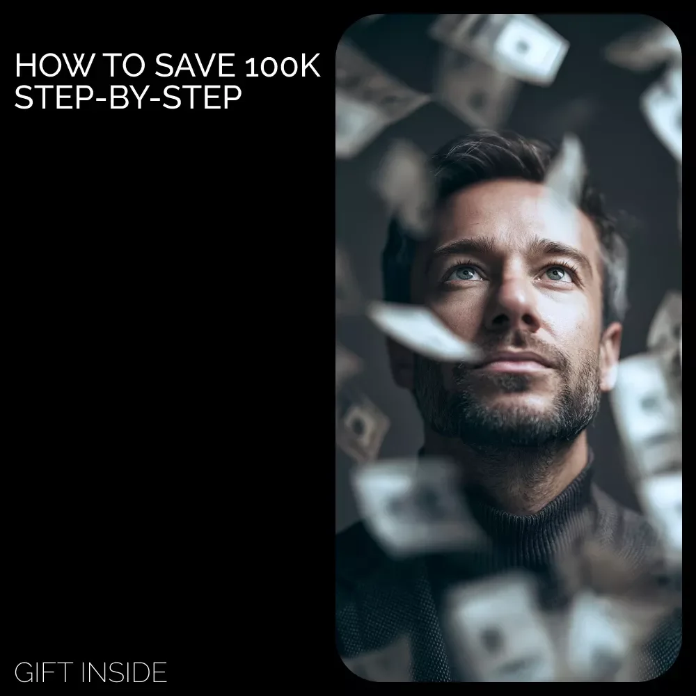 $100K Action Plan Checklist | How to Save 100K Step-by-Step Digital Checklist for Smart Money Goals