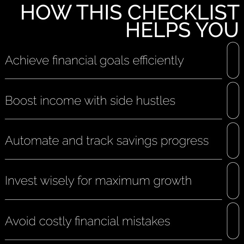 The $50K Savings Checklist 💰🚀 - Your Step-by-Step Guide to Saving $50K Fast!