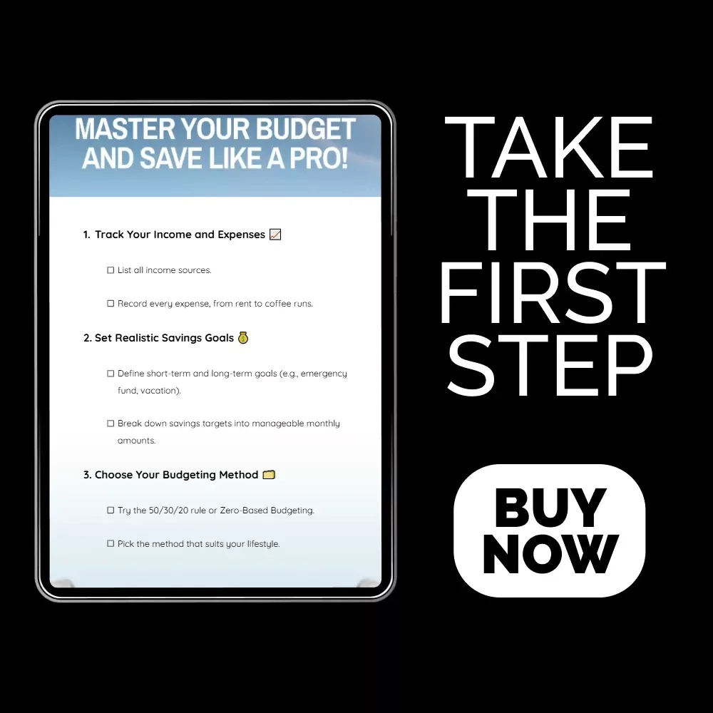Master Your Budget and Save Like a Pro! – Printable Budget Checklist for Budgeting to Save Money, Smart Savings Planner, Digital Download