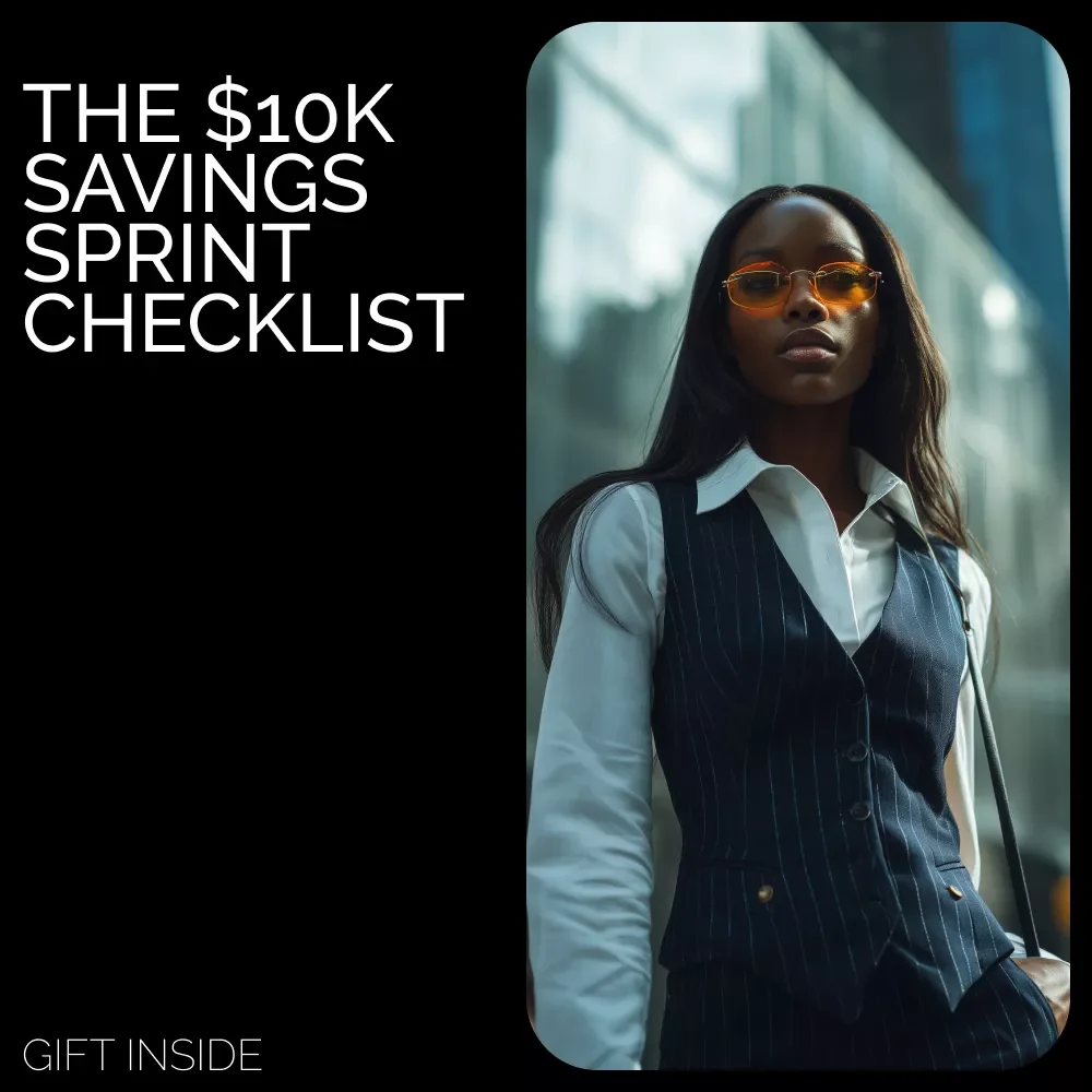 💵 The $10K Savings Sprint Checklist | Simple Action Plan for How to Save 10k Fast | Digital Money-Saving Checklist