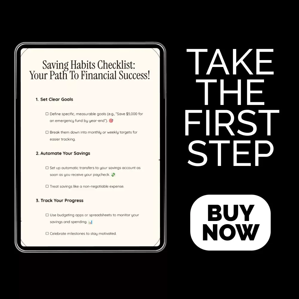Saving Habits Checklist: Your Path to Financial Success!