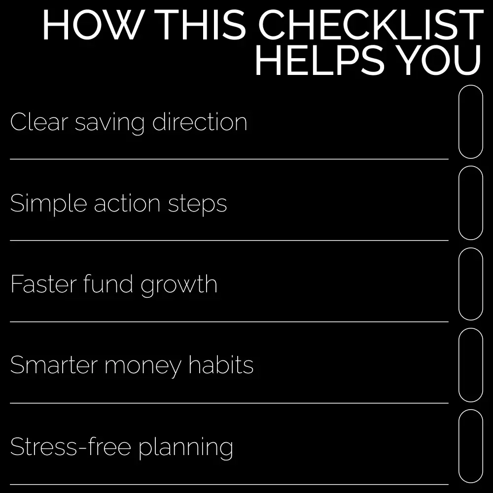 Emergency Fund Quick-Start Checklist | Budget Planner Printable | Financial Planning | Money Management Tools | emergency fund tips Checklist