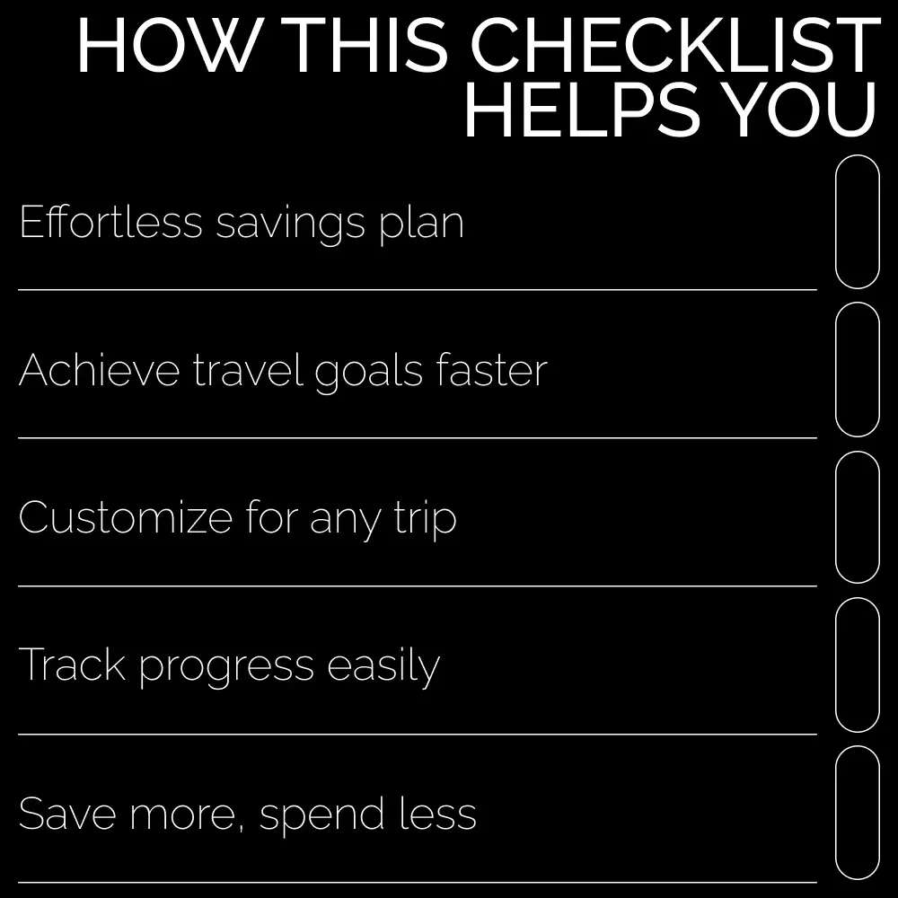 Travel Fund Made Simple: The Best Way to Save for Your Trip | Easy Budgeting Checklist