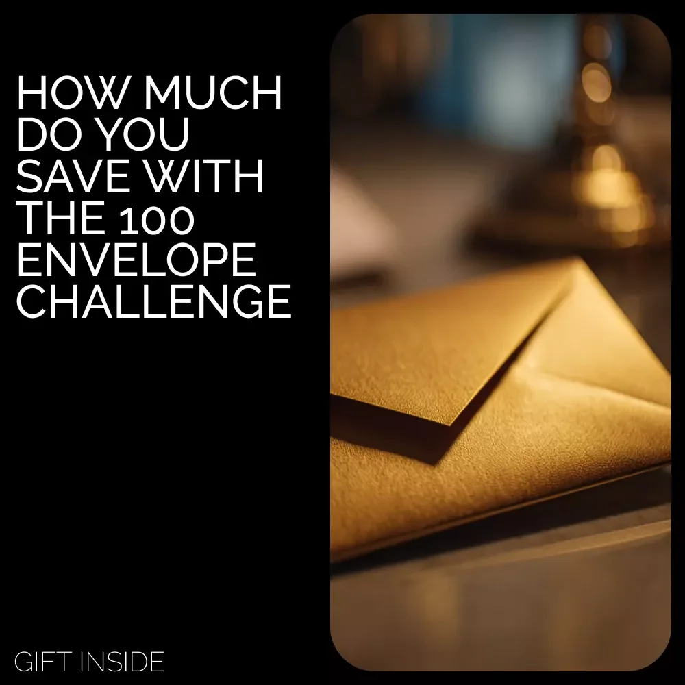 How Much Do You Save with the 100 Envelope Challenge | Viral Savings Guide | Budget Planner PDF | how much do you save with the 100 envelope challenge