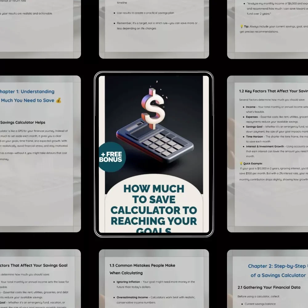 How Much to Save Calculator to Reaching Your Goals – Financial Planning Guide for Smart Saving, Budgeting, and Goal-Setting | how much to save calculator