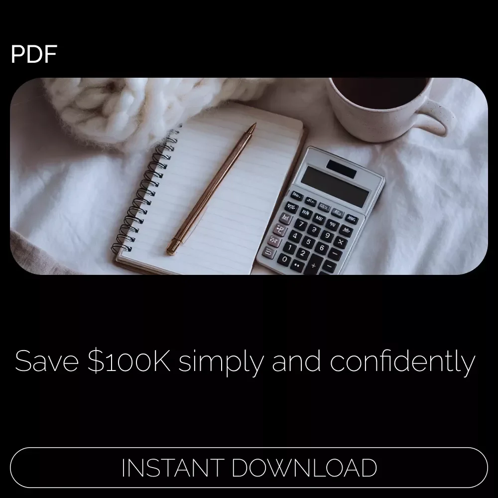 $100K: Fun & Smart Ways to Build Your Savings | How to Save 100K Step-by-Step Digital eBook Guide