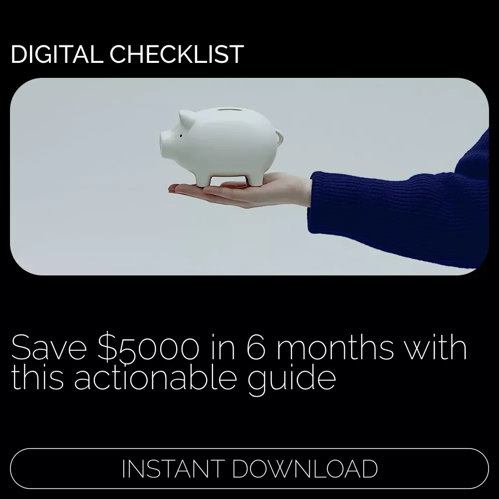 The $5000 in 6 Months Action Checklist: A Step-by-Step Guide to Achieving Your Savings Goal