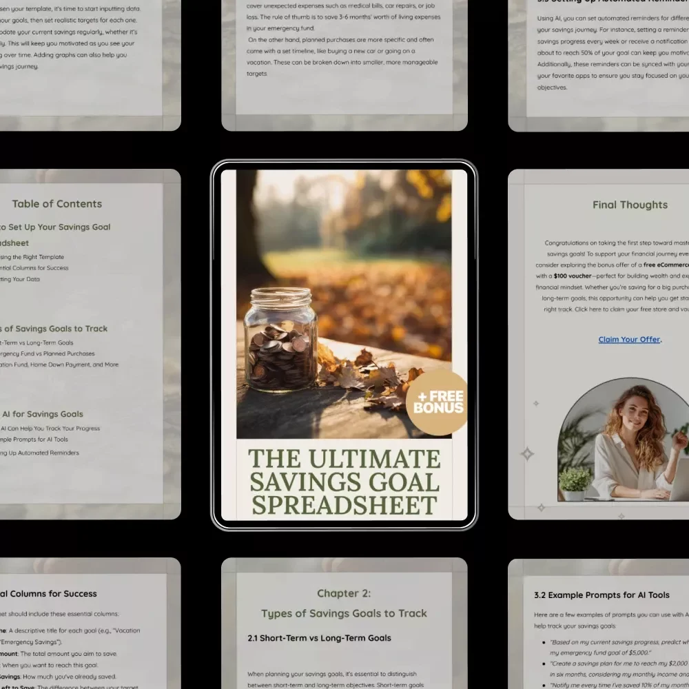 The Ultimate Savings Goal Spreadsheet: Your Complete Guide to Reaching Financial Milestones