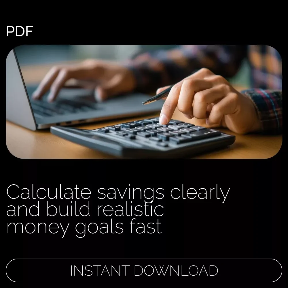 The Ultimate How Much Can I Save Calculator Guide | Smart Budgeting eBook, Savings Planner, Financial Goal Tracker & Money Planning Workbook