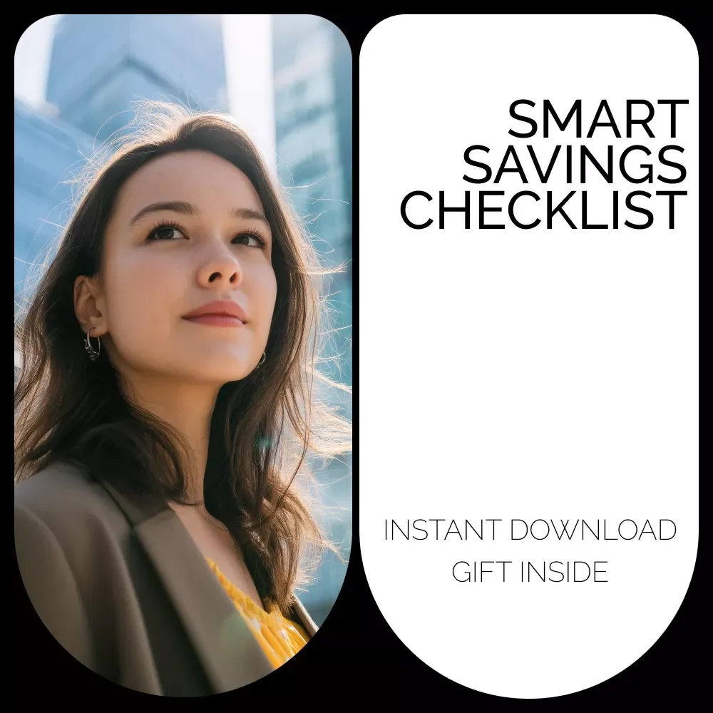 Smart Savings Checklist – Printable Guide on how to plan savings, Budget Planning Worksheet, Personal Finance Organizer, Digital Download