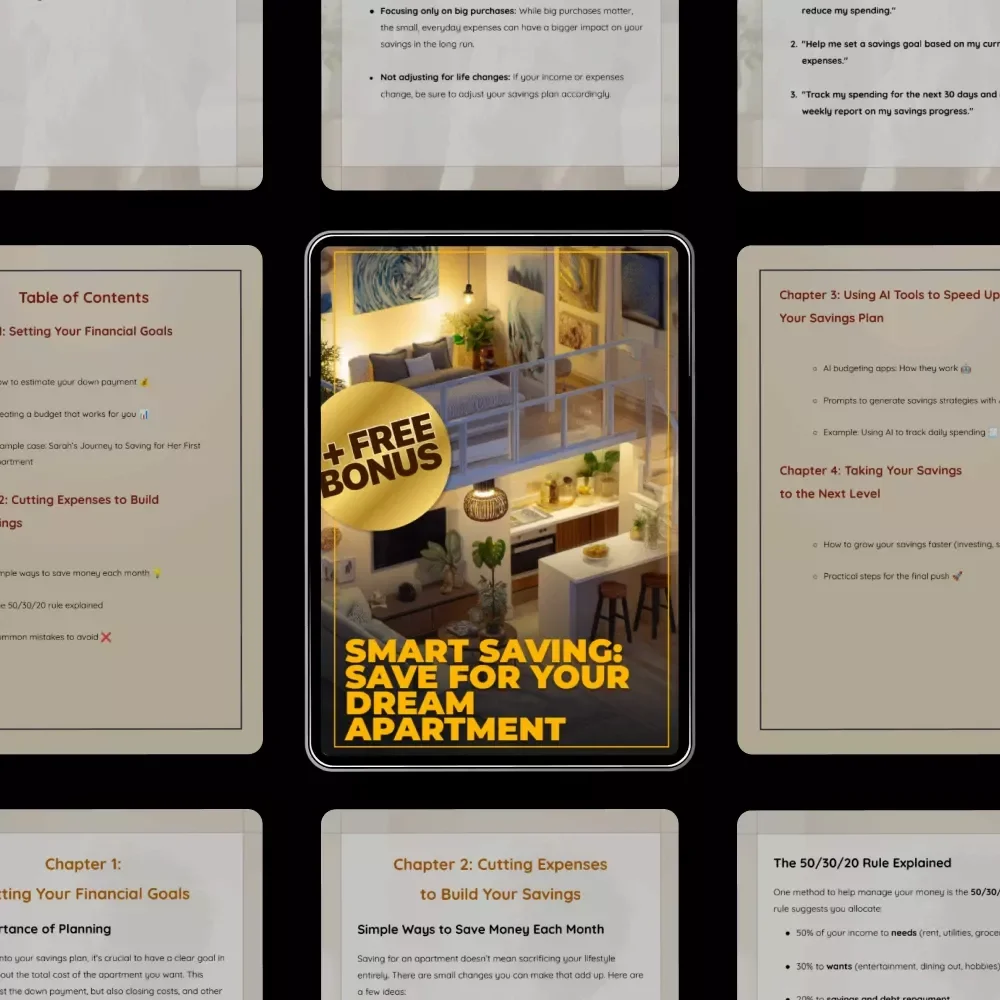 Smart Saving: Save for Your Dream Apartment | Practical Guide on how to save money for an apartment | Budgeting, AI Tools & Real-Life Examples