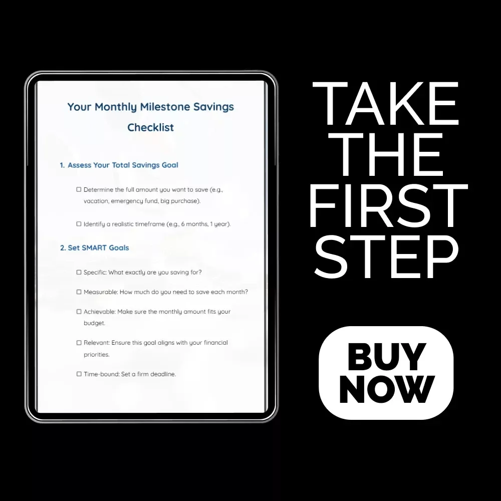 Your Monthly Milestone Savings Checklist: Break Your Savings Goal Into Achievable Monthly Milestones