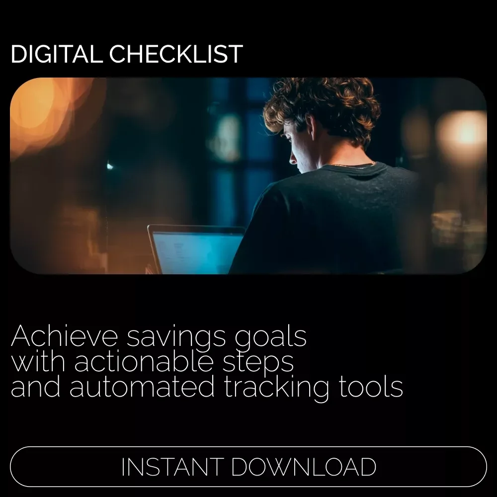 Your Actionable Savings Goals Checklist - Track Your Financial Progress with a Custom Savings Goal Spreadsheet