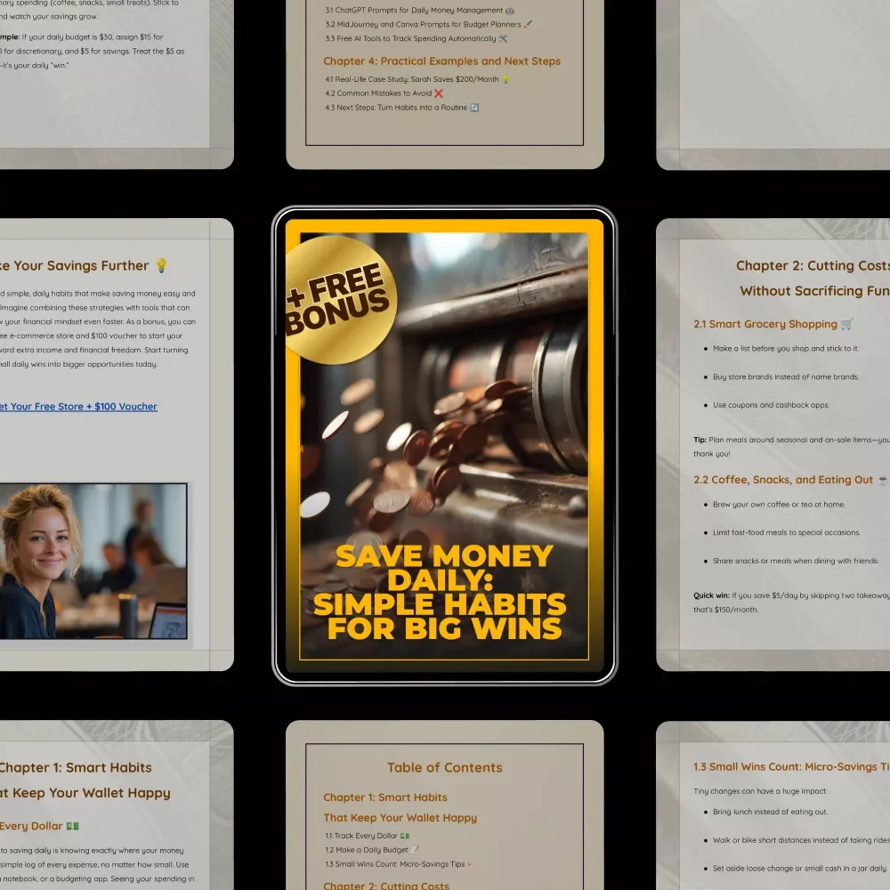 Save Money Daily: Simple Habits for Big Wins | Digital Savings Guide | Easy Daily Budgeting, AI Tools & Proven Ways on How to Save Money Daily