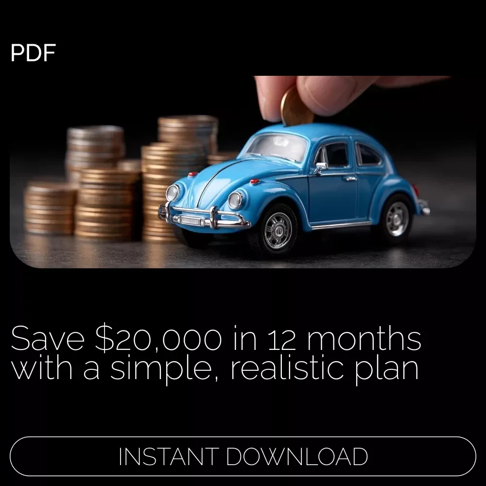 20K in 12 Months: Your Guide to Saving Big! | Smart Money Ebook on How to Save 20000 in a Year | Budgeting, Automation & Income Boost Plan