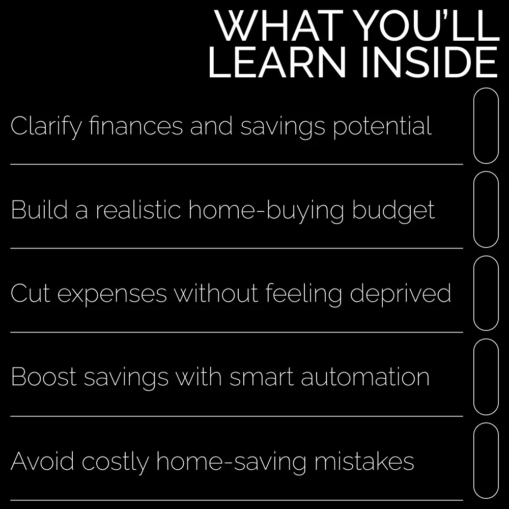 Budgeting Smartly: Your Path to Homeownership | Budgeting to Save for a House eBook, First-Time Buyer Money Guide, Home Savings Planner