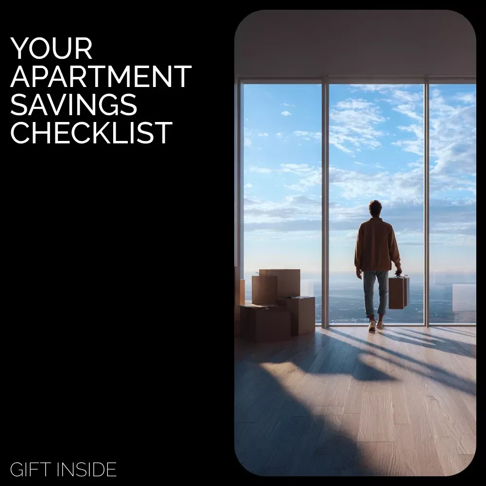 Your Apartment Savings Checklist | Digital Download Checklist for how to save money for an apartment | Budget Planner & Savings Guide