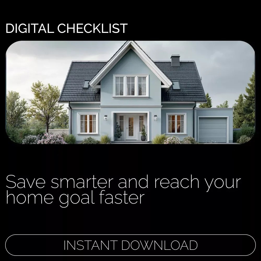 Home Savings Success Checklist | Budgeting to Save for a House | First-Time Home Buyer Savings Planner & Down Payment Checklist