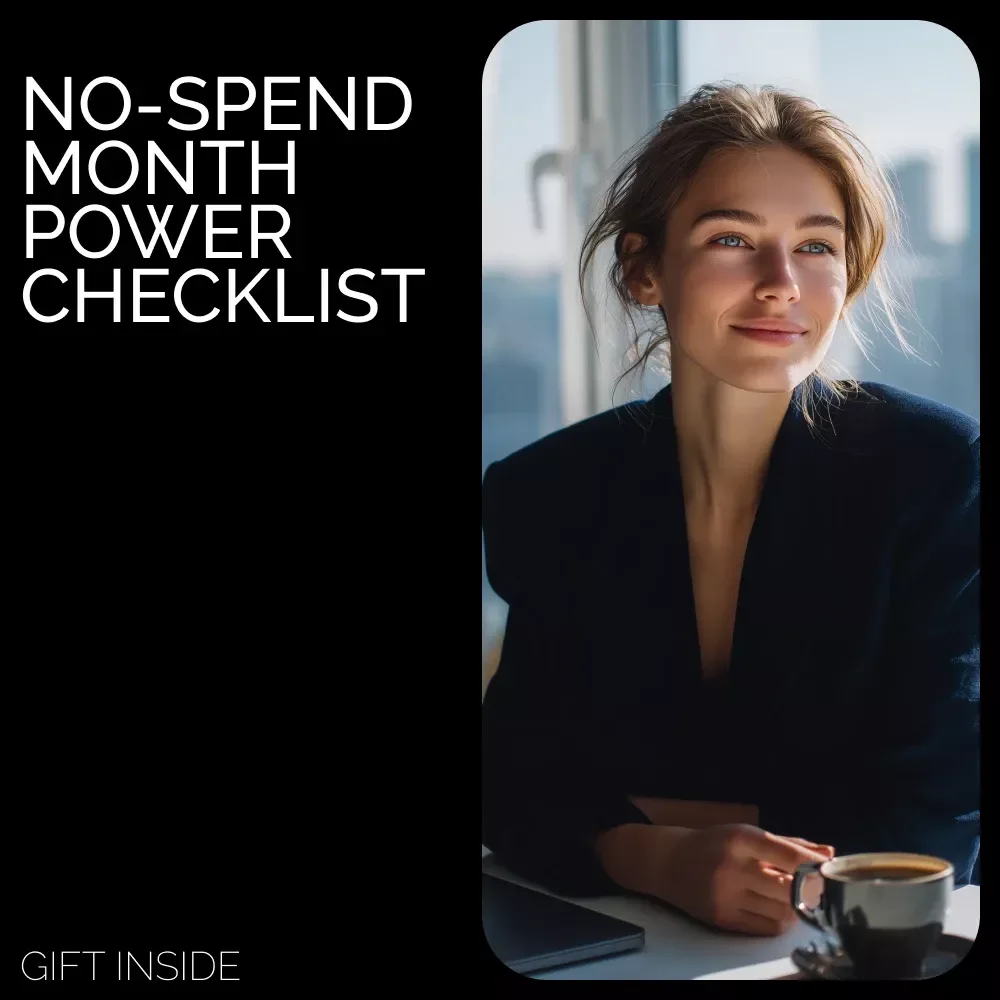 The No-Spend Month Power Checklist – How to Prepare for a No-Spend Month Printable Budget Reset Planner, Digital Download Savings Challenge Guide