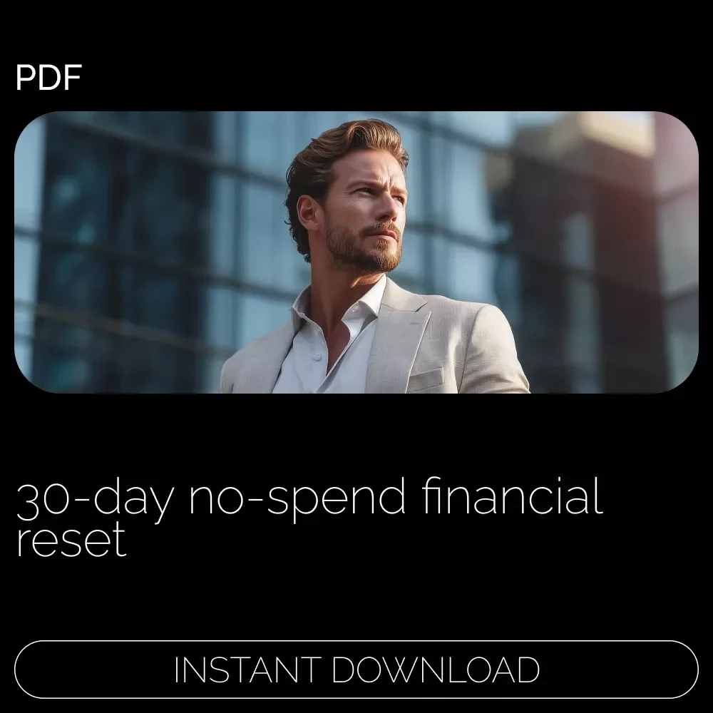 The No-Spend Challenge: How to Reset Your Finances – A Step-by-Step Guide on how to prepare for a no-spend month, 30-Day Money Reset Workbook & Budget Planning Checklist