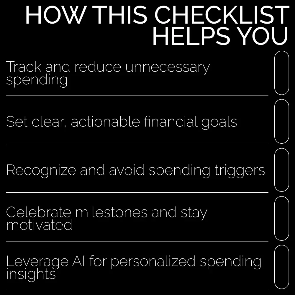 No-Buy Year Checklist: Save Big, Spend Mindfully - A Practical Guide to Financial Freedom