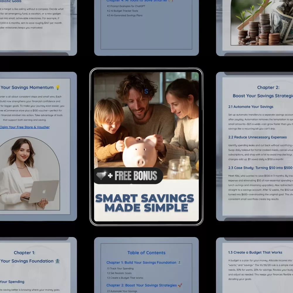 Smart Savings Made Simple – Practical Money Guide for Beginners | Learn how to save better with Easy Budgeting, Automation & AI Tools