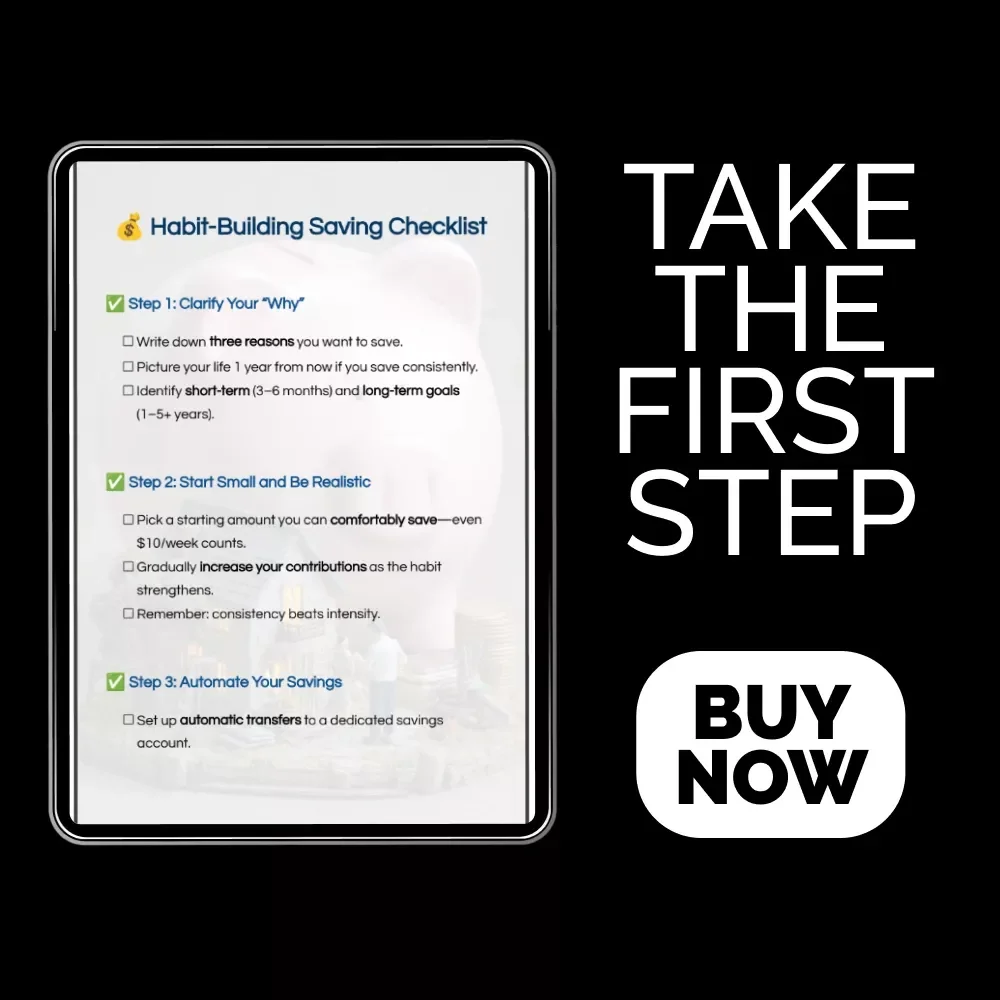 Habit-Building Saving Checklist – How to Develop Saving Habit in 7 Simple Steps