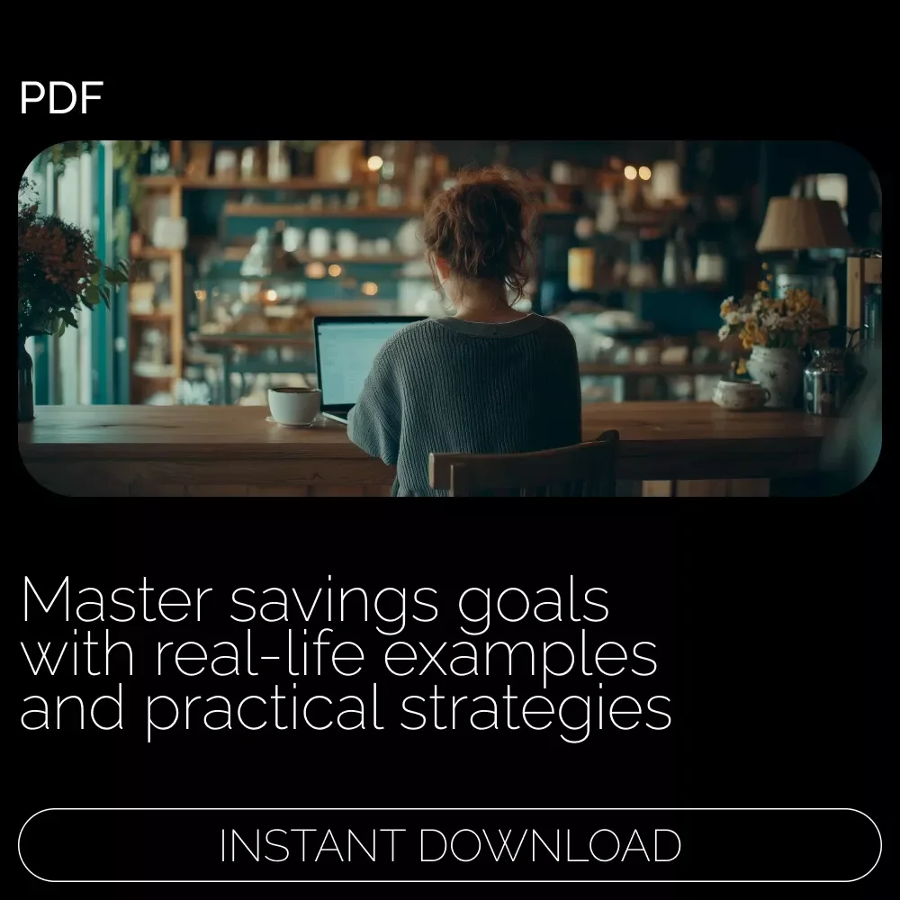 Achieving Your Savings Goals: Real-Life Examples eBook - Step-by-Step Guide with Practical Savings Goal Examples
