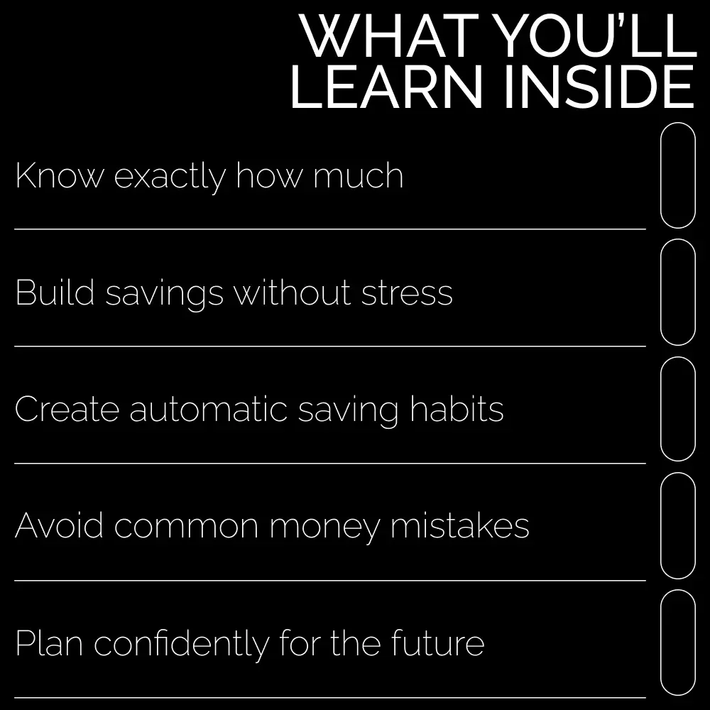 Save Smart, Live Free – Practical Money-Saving Ebook | How Much to Save a Month Guide for Beginners & Goal-Getters