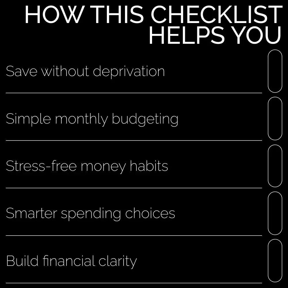 The Pocket-More-Each-Month Checklist | How to Save Money Each Month | Simple Budgeting & Smart Savings Digital Download