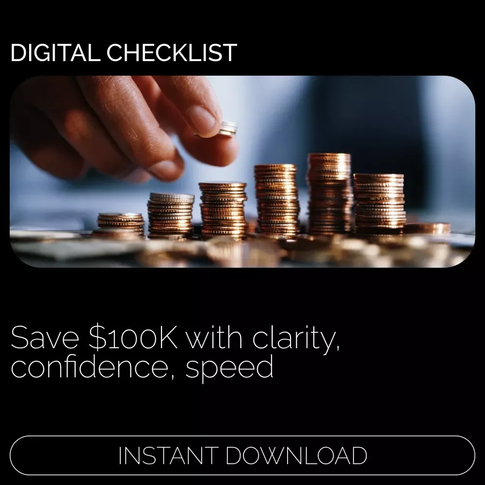 $100K Action Plan Checklist | How to Save 100K Step-by-Step Digital Checklist for Smart Money Goals