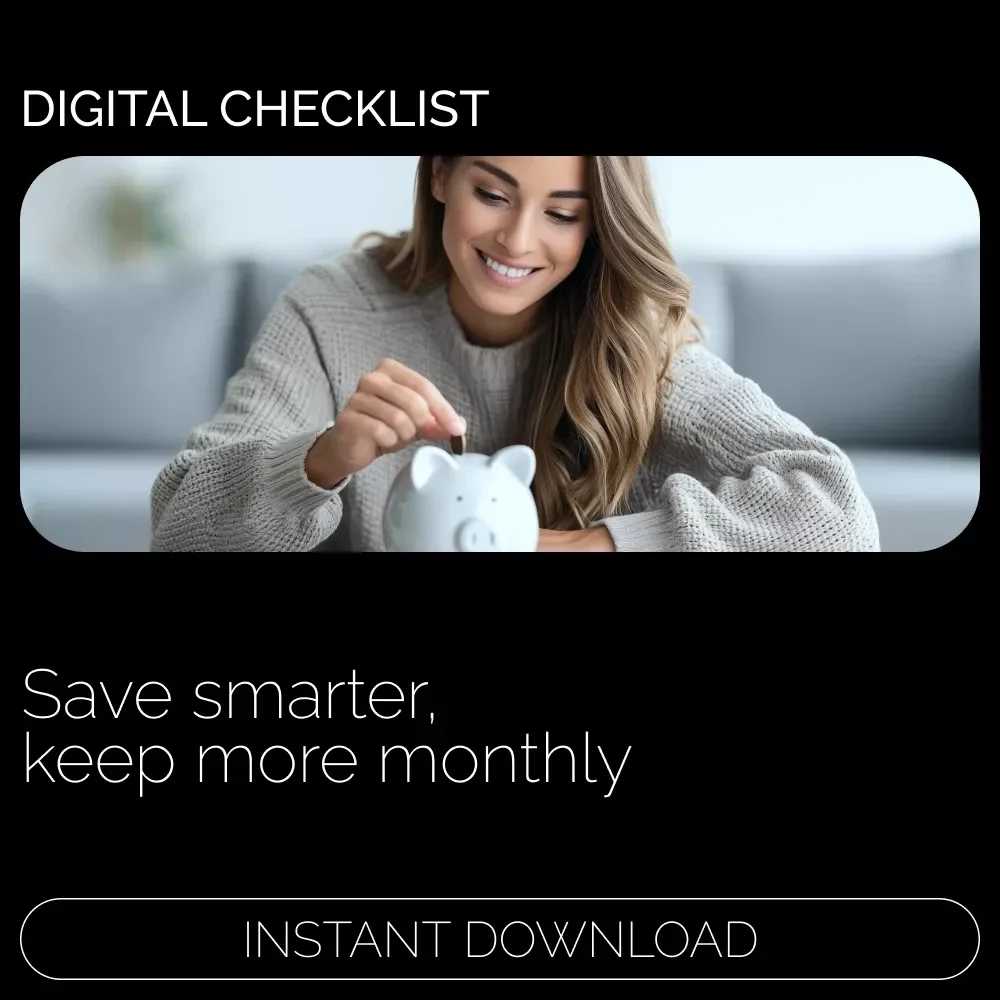 The Pocket-More-Each-Month Checklist | How to Save Money Each Month | Simple Budgeting & Smart Savings Digital Download