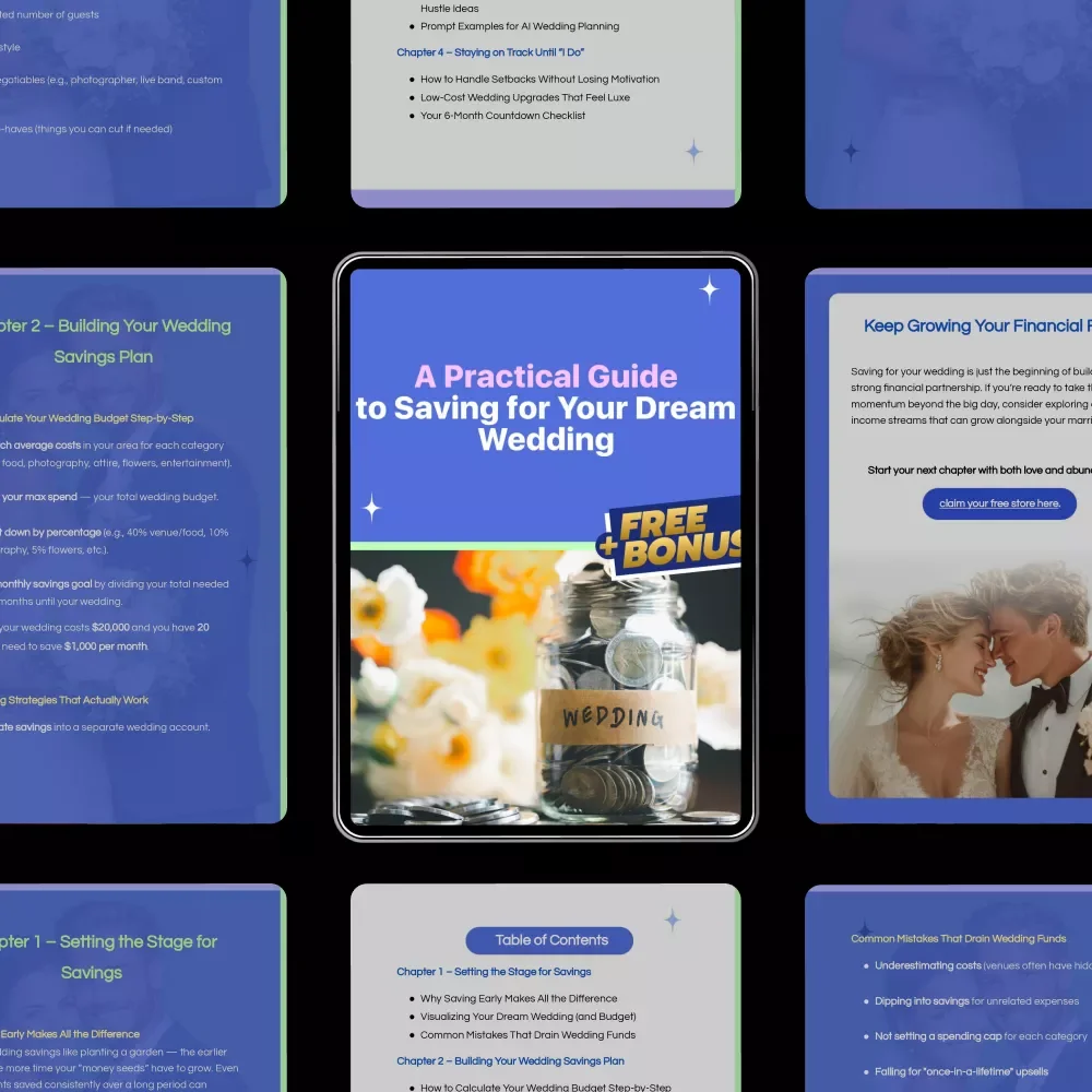 A Practical Guide to Saving for Your Dream Wedding – Simple Wedding Budget Planner, Smart Savings Strategies & Modern Tools for Couples
