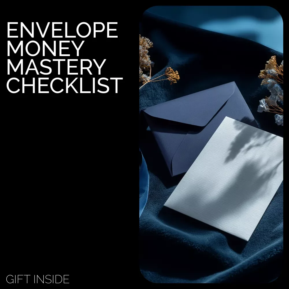 Envelope Money Mastery Checklist – Saving Money Envelopes System for Simple Budgeting, Cash Stuffing Planner, Smart Spending & Stress-Free Savings